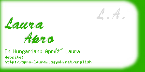 laura apro business card